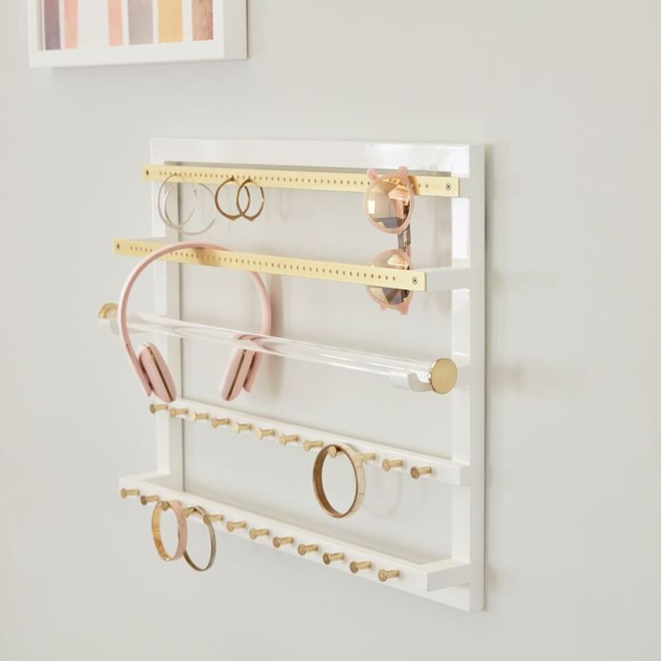 Elle Lacquer Wall Jewellery Organiser